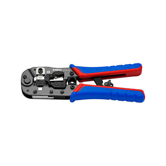 Knipex Pinza Western B21934900, RJ45 8P Schermati e Non, Spelatura, Cromo-Vanadio, 190 mm