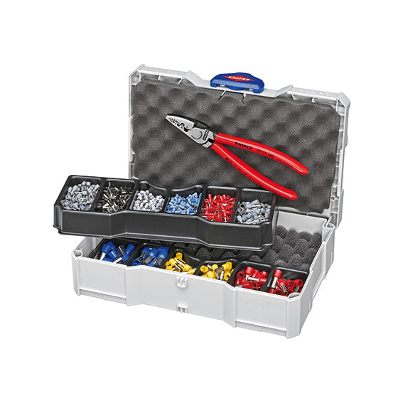 Knipex Assortimento B21936700 Crimpatrice B 2193/6 + 1190 Terminali Bussola in Cassetta TANOS