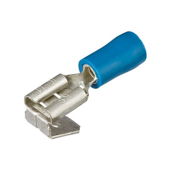 ABC Tools B21959063 Capicorda a raccordo misto (maschio + femmina) 1,5÷2,5 mm² (AWG 16-14) Largh. spina 6,3 mm — Azzurro