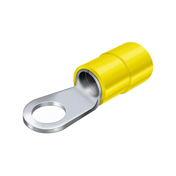 ABC Tools B21961105 Capicorda ad occhiello 4,0÷6,0 mm² (AWG 12-10) Foro vite M10 — Giallo