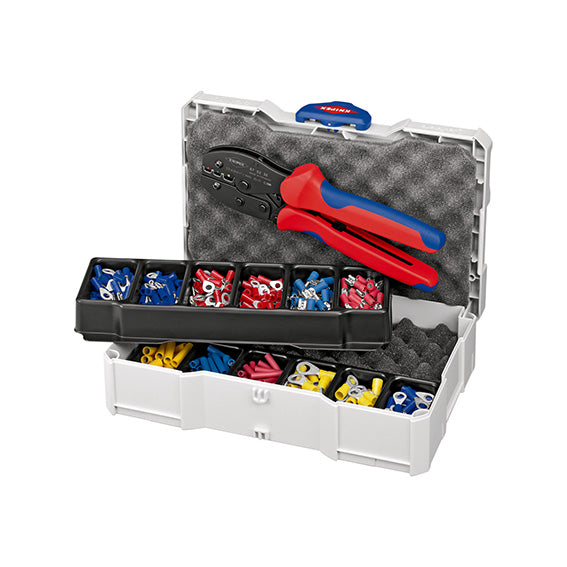 Knipex Assortimento B21963000 Pinza B 2191/6 + 225 Capicorda Misti in Cassetta TANOS