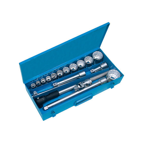 ABC Tools Assortimento Bussole A31174000, 18 Utensili, Attacco 3/4", 19-50 mm