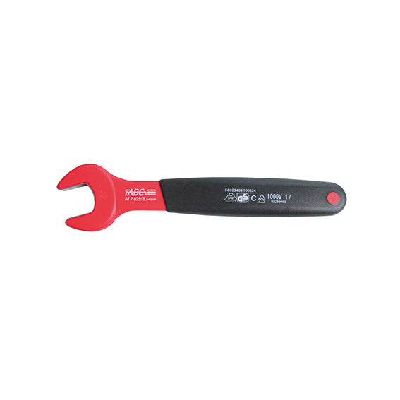 ABC Tools Chiave a Forchetta Semplice Isolata VDE M71098019, Apertura 19 mm