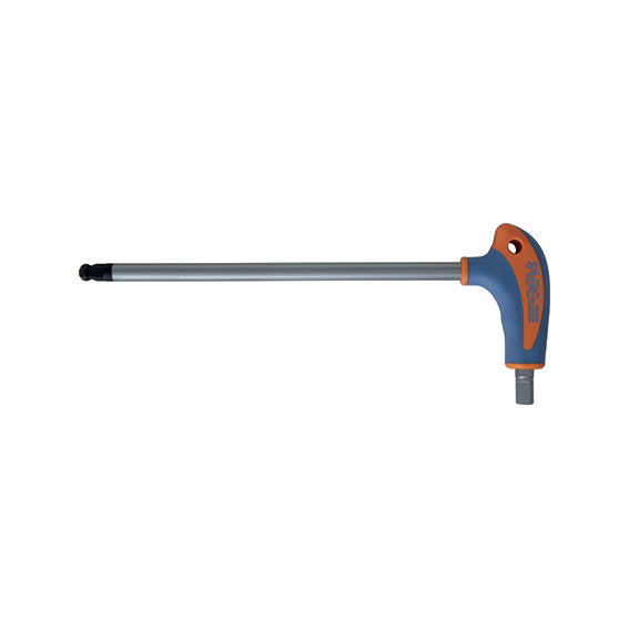ABC Tools Chiave Sferopoliedrica Maschio Esagonale a T con Impugnatura Bicomponente A31088007, 7 mm, 205 mm
