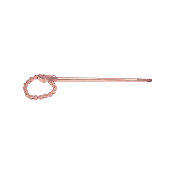 ABC Tools Giratubi a Catena Antiscintilla M72770000, Be-Cu, Tubi 1/4"-4", 600 mm