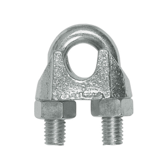 ABC Tools Morsetto per Fune Metallica in Ghisa zincato L 2232 1005, Fune Diametro 5 mm