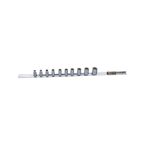 ABC Tools Serie Bussole Poligonali A31121140, 10 Chiavi, Attacco 1/4", 5/32"-9/16"