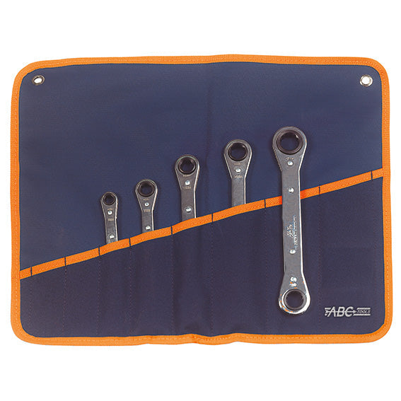 ABC Tools Serie di 5 Chiavi a Cricchetto con Teste Diritte A30895000
