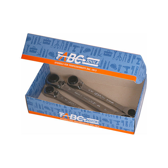 ABC Tools Serie di 3 Chiavi a Cricchetto A30913000, con in scatola di cartone