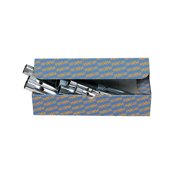 ABC Tools Serie di 8 Chiavi a Tubo Doppie Esagonali con Spina A30308000, 9 Pezzi, con scatola di cartone
