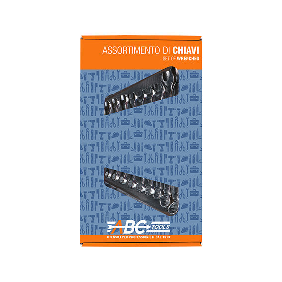 ABC Tools Serie di Chiavi Combinate in Scatola A29451012, 12 Pezzi
