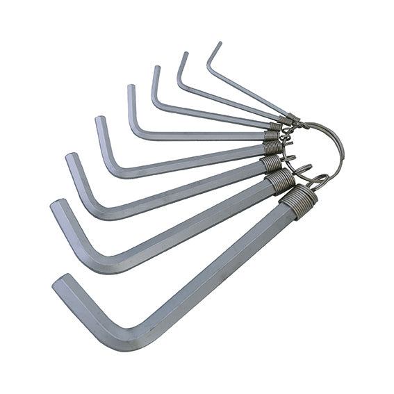 ABC Tools Serie di 8 Chiavi Maschio Esagonali Metriche con Anello A31072008