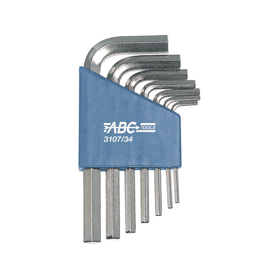 ABC Tools Serie di 7 Chiavi Maschio Esagonali Metriche su Supporto A31073407