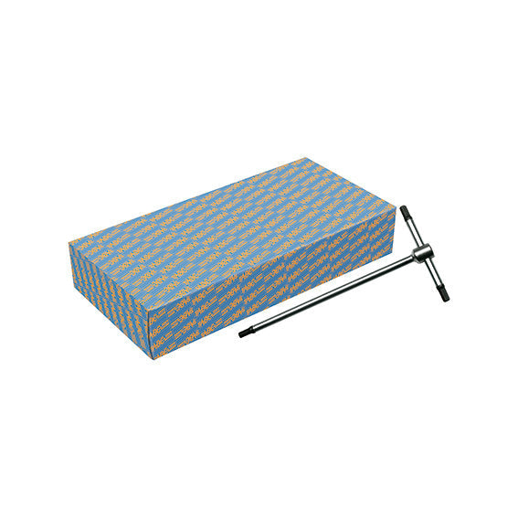 ABC Tools Serie di Chiavi Maschio Esagonali a T con Asta Fissa A31082008, 8 Pezzi, con scatola