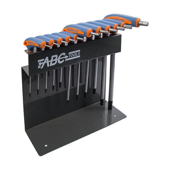 ABC Tools Serie di 11 Chiavi Maschio Esagonali a T con Impugnatura Bicomponente A31085500