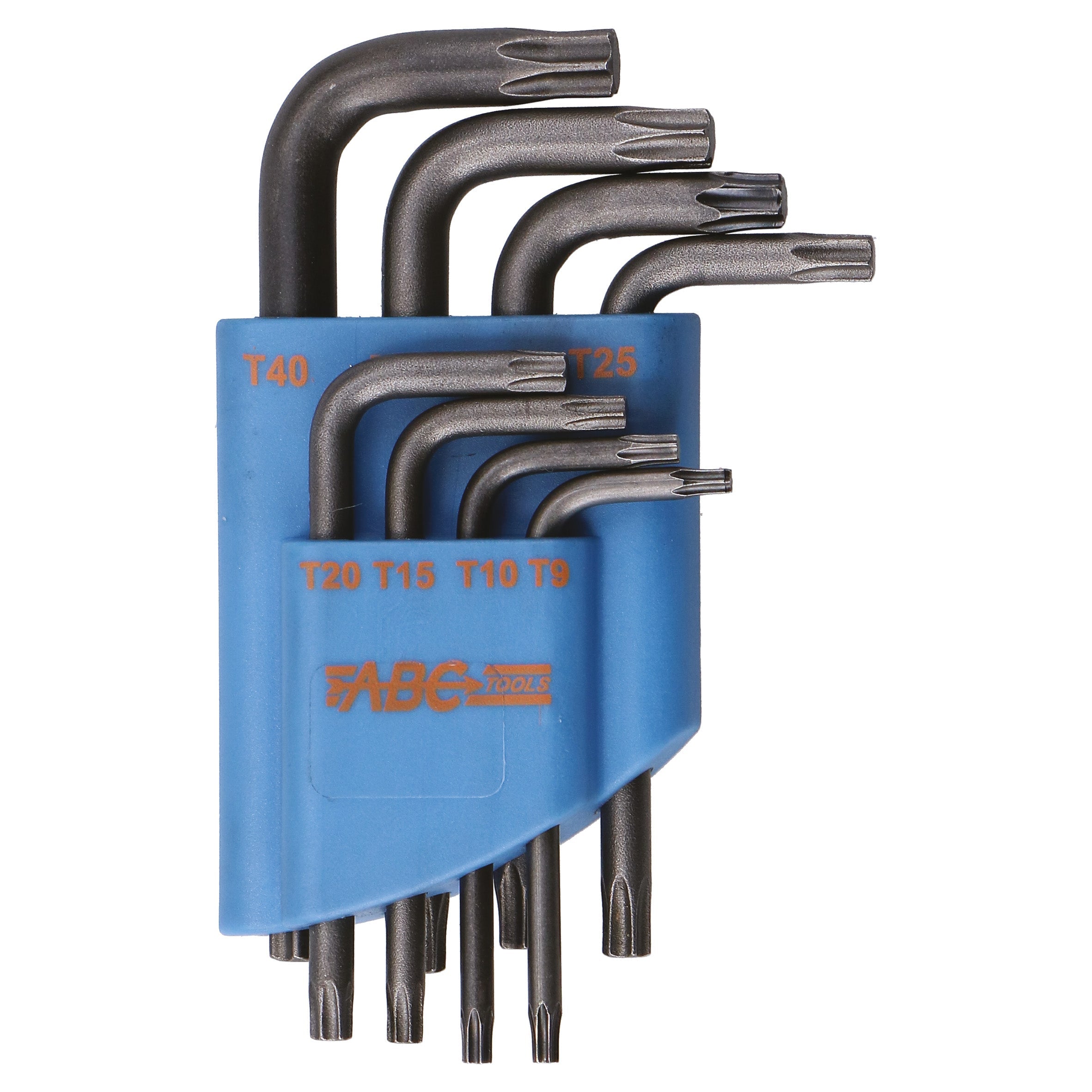 ABC Tools Serie di 8 Chiavi Maschio per Viti TORX Corte A31101400, con supporto di plastica