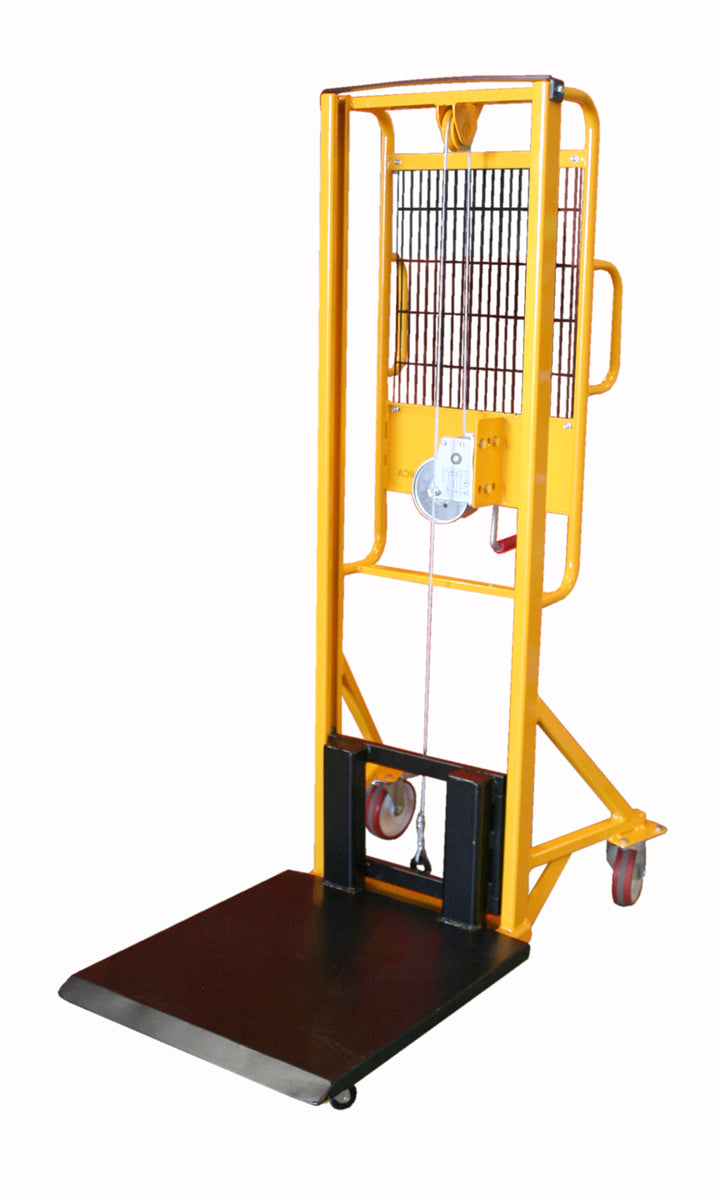 Carmeccanica Sollevatore ad Arganello con Piastra Portata 200 kg Sollevamento 1600 mm ARTARG2P
