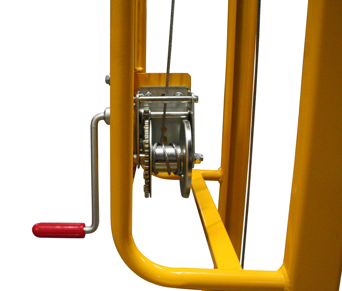 Carmeccanica Sollevatore ad Arganello con Piastra Portata 200 kg Sollevamento 1600 mm ARTARG2P