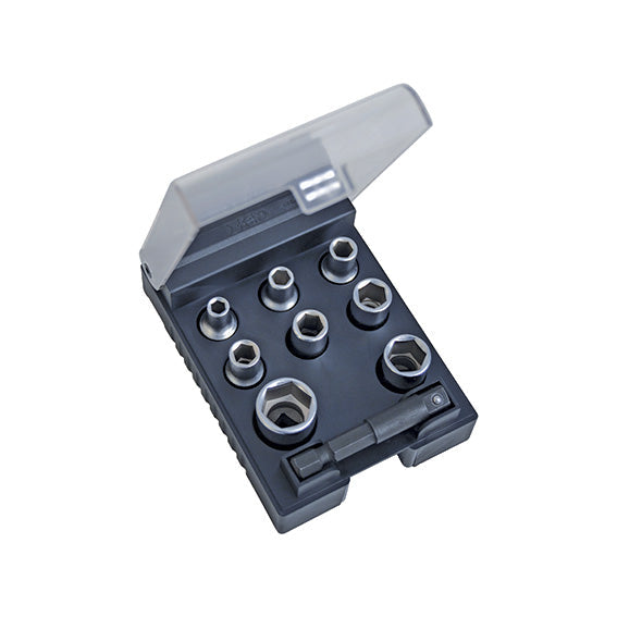 Felo Assortimento Bussole A31110000, 9 Utensili, Attacco 1/4", 4-13 mm