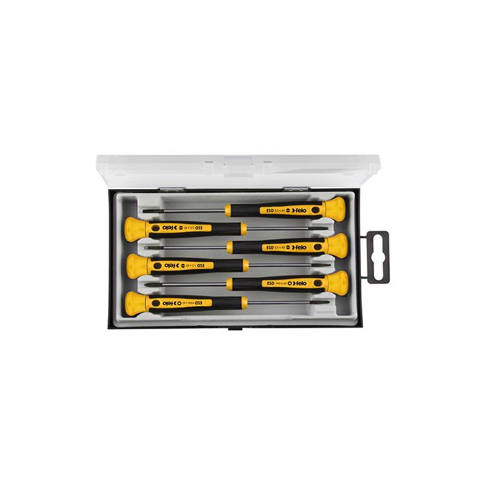 FELO Assortimento giraviti per elettronica ESD A 1413 6000, 6 Pezzi