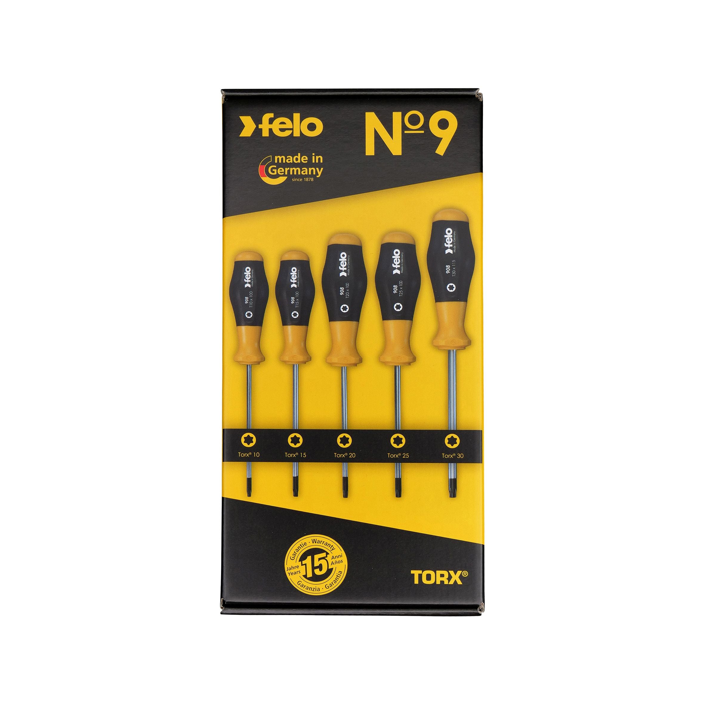 ABC Tools Serie Giraviti Torx A 1487 0500, 5 Pezzi A14870500