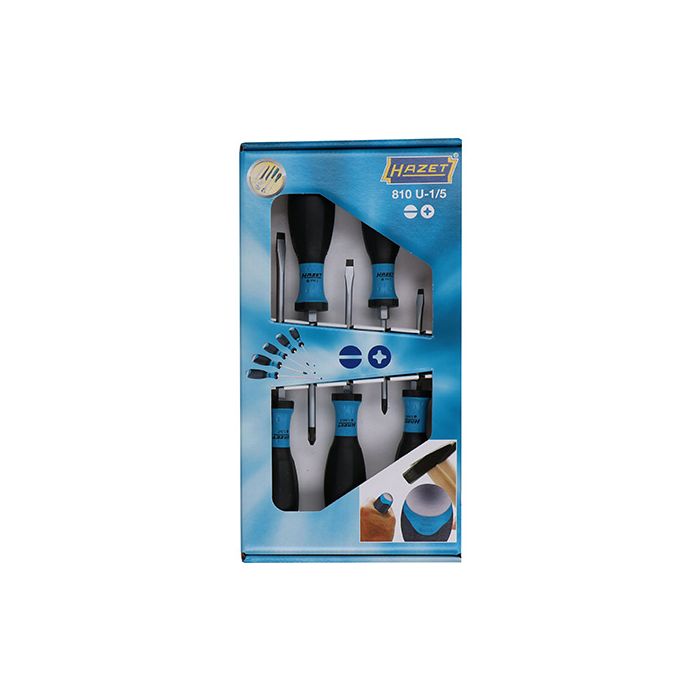 HAZET Assortimento di Giraviti Rinforzati A 1484 5500, 5 Pezzi