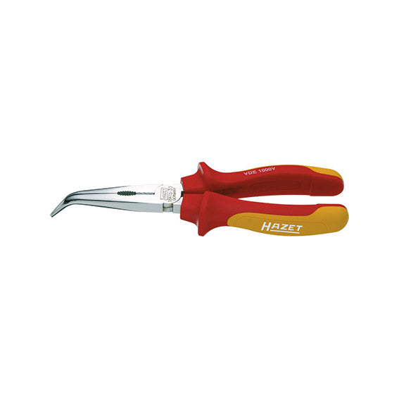 Hazet Pinza Isolata VDE M71242000, Becchi Mezzotondi Piegati, 200 mm