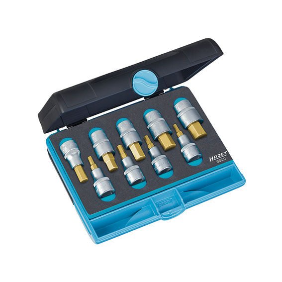 Hazet Serie Bussole Inserto Esagonale A31792900 9 Inserti 5-19 mm
