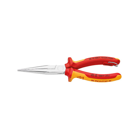 Knipex Pinza Isolata VDE con Protezione Anticaduta M71230300, Becchi Lunghissimi Diritti, Protezione Anticaduta, 200 mm